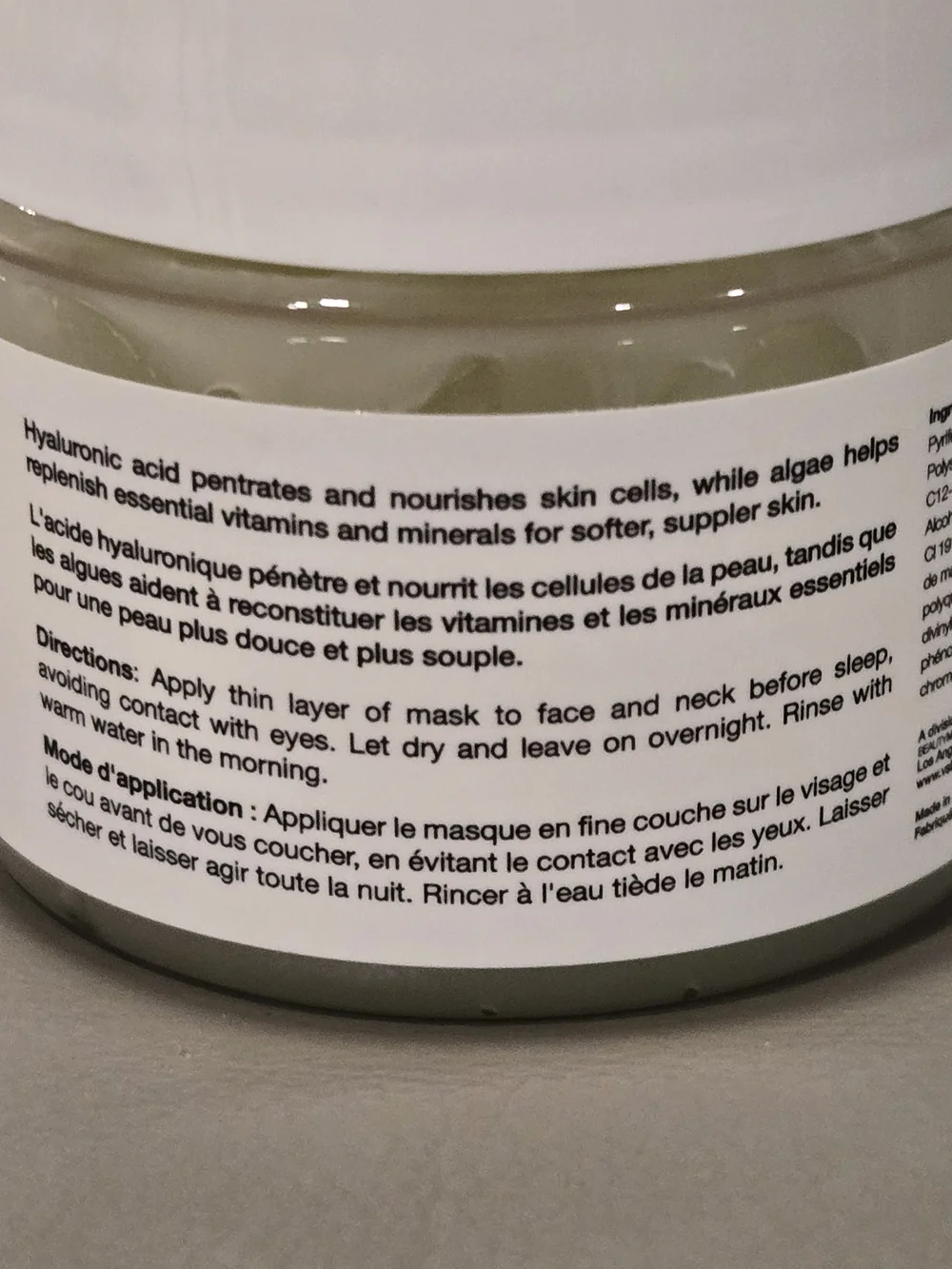 Vitamins and Sea Beauty Sea Kelp Hyaluronic Acid Bouncy Sleep Mask
